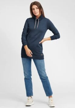 OXMO Longpullover Hoodie Vilma Frauen Blau 8 OXMO Longpullover Hoodie Vilma Frauen Blau -OXMO Verkaufs-Shop 00552b487e48fbf2328a4f9261508976