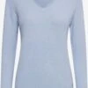 OXMO Feinstrickpullover Pullover Frauen Hellblau