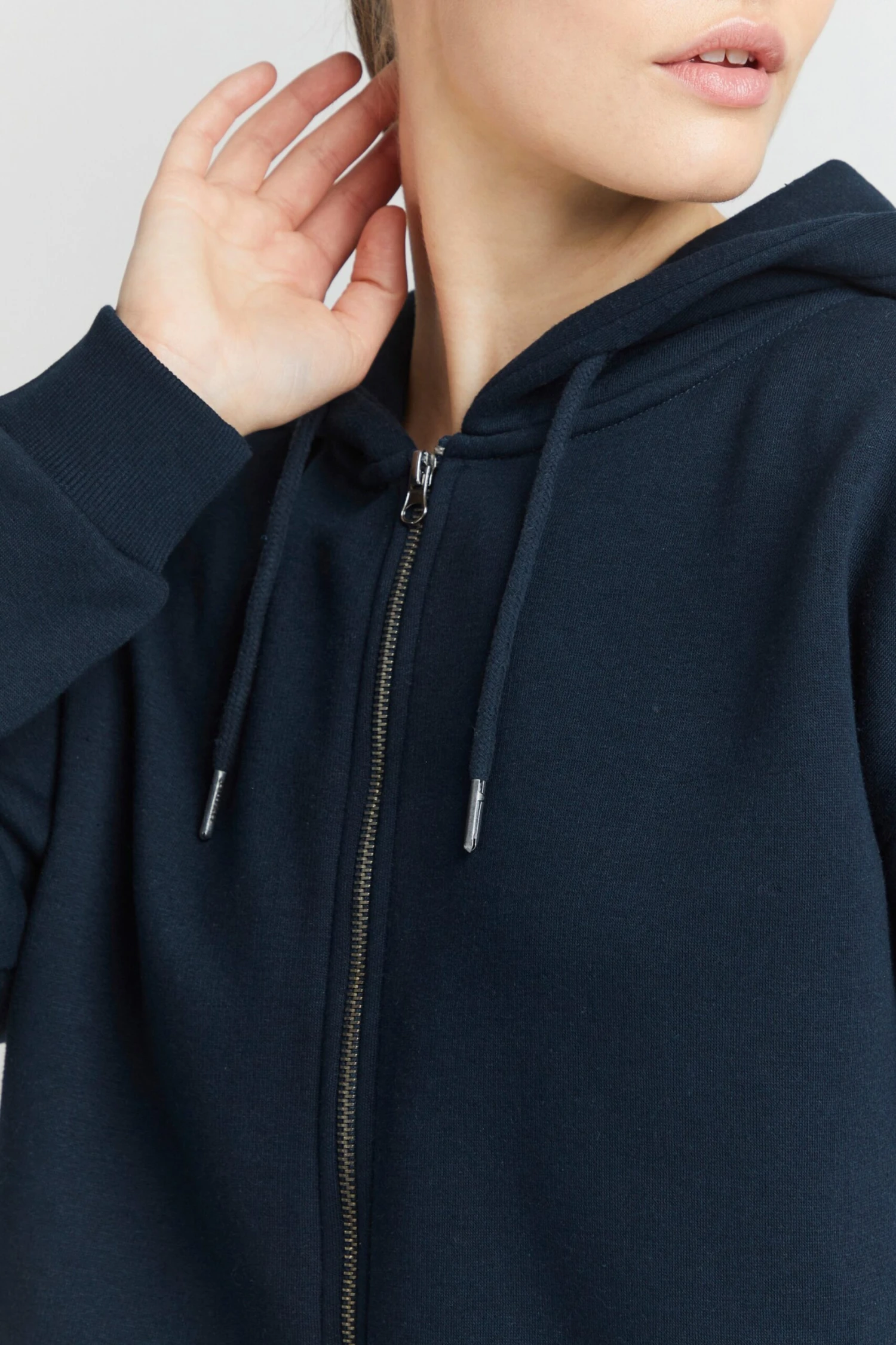 OXMO Sweatjacken Sweatjacke Frauen Navy 5 OXMO Sweatjacken Sweatjacke Frauen Navy – Bild 5