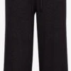 OXMO Stoffhosen Wide Leg Stoffhose Rie Frauen Schwarz
