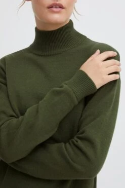 OXMO Pullover Strickpullover Ratina Frauen Dunkelgrün -OXMO Verkaufs-Shop 018bace0df2f3ce591630b7ad17d6a82