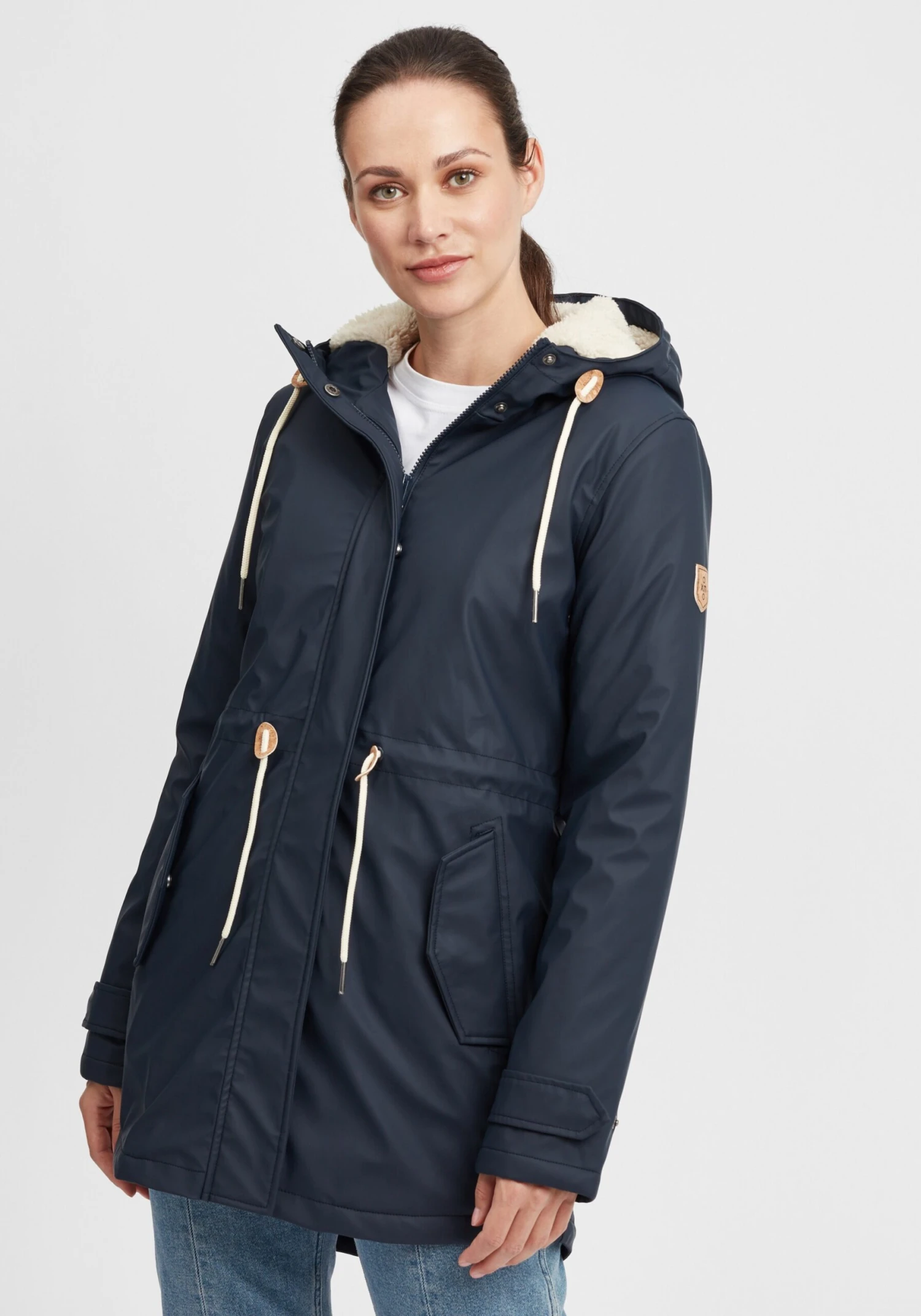 OXMO Übergangsjacken Regenjacke Jolina Frauen Blau / Marine / Navy / Dunkelblau 2 OXMO Übergangsjacken Regenjacke Jolina Frauen Blau / Marine / Navy / Dunkelblau – Bild 2