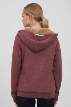 OXMO Sweatjacken Sweatjacke Vicky Frauen Weinrot -OXMO Verkaufs-Shop 031d1a513bea94bea2f90a29ca0a37d1