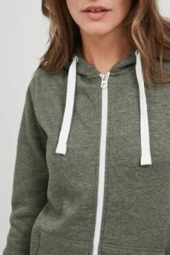 OXMO Sweatjacken Kapuzensweatjacke Frauen Grünmeliert -OXMO Verkaufs-Shop 04b4dba876222f14afb30e1198cdd28c