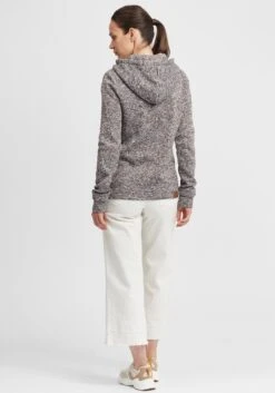 OXMO Sweatjacken Strickfleecejacke Thory Frauen Graumeliert -OXMO Verkaufs-Shop 04b5843086c294978a9dbdcf9be35198