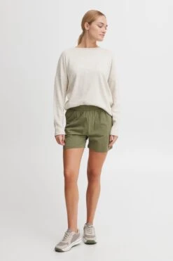 OXMO Hosen Regular Shorts Oxodine Frauen Khaki -OXMO Verkaufs-Shop 04e453f56cb70792d47761884fe4acc4