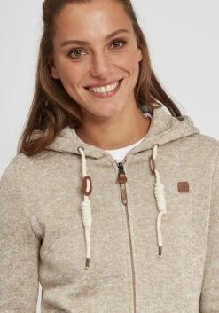 OXMO Sweatjacken Fleecejacke Thory Frauen Beige -OXMO Verkaufs-Shop 067ad4e11f406d5b23a5904822e0c9cb