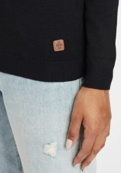 OXMO Pullover Strickpullover Edda Frauen Schwarz -OXMO Verkaufs-Shop 06a0c66e11679c26d15a34f395a05371