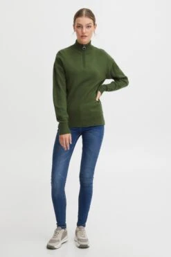 OXMO Rollkragenpullover Rollkragenshirt Frauen Dunkelgrün -OXMO Verkaufs-Shop 06abfd7ff8b4d9caf07a682c62afdbfa