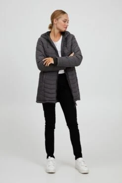 OXMO Winterjacken Steppmantel NELLY Frauen Schwarz -OXMO Verkaufs-Shop 07432394d489d2dcaae0b44326df50f0