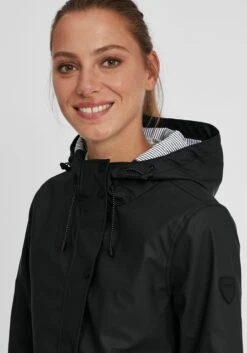OXMO Übergangsjacken Regenjacke Becky Frauen Schwarz -OXMO Verkaufs-Shop 085f9f4acab2e8d3316670e2ac1679ae