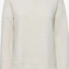 OXMO Feinstrickpullover Pullover Milla Frauen Beige