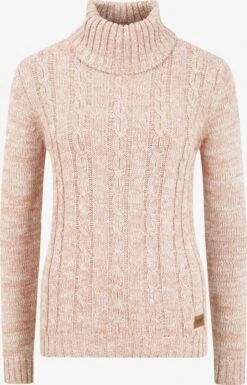 OXMO Pullover Rollkragenpullover Philipa Frauen Rosa
