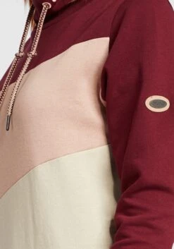 OXMO Pullover Hoodie Agda Frauen Beige / Rot -OXMO Verkaufs-Shop 0bbdcd6ccd3dd20f3a370161aa0d055a