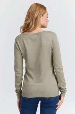 OXMO Pullover Strickpullover Edda Frauen Dunkelgrün -OXMO Verkaufs-Shop 0d305f7151956c546c49756a005ade81