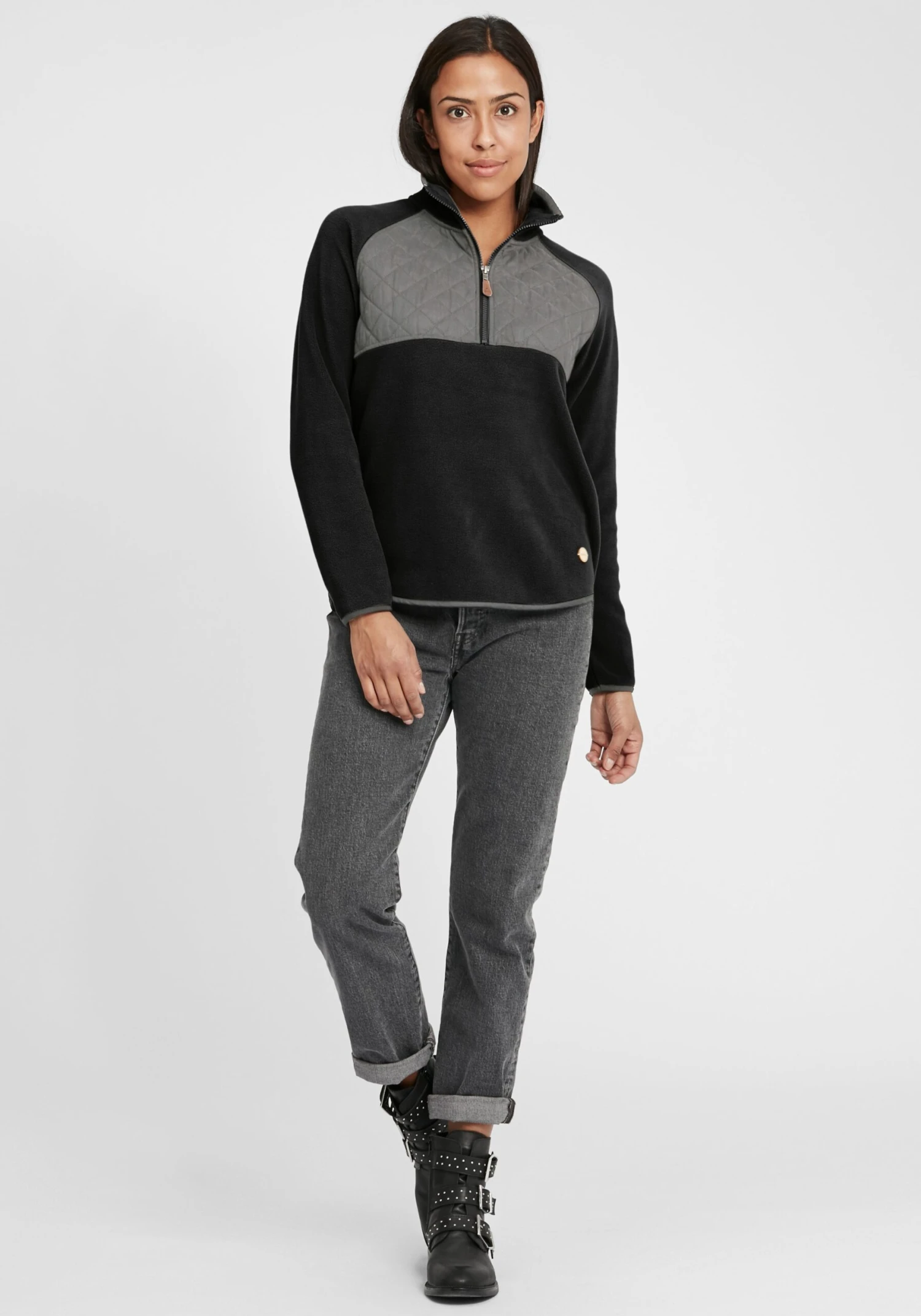 OXMO Übergangsjacken Sweatshirt Malita Frauen Schwarz 3 OXMO Übergangsjacken Sweatshirt Malita Frauen Schwarz – Bild 3