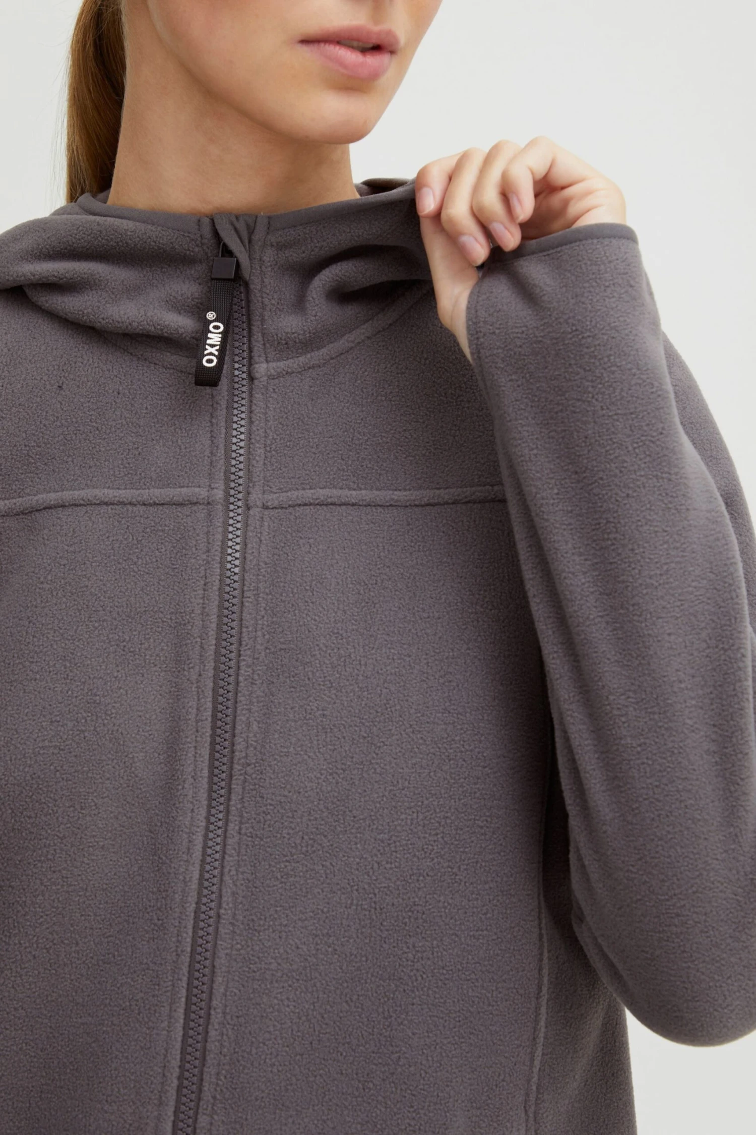 OXMO Übergangsjacken Fleecejacke Fine Frauen Grau 7 OXMO Übergangsjacken Fleecejacke Fine Frauen Grau – Bild 7