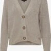 OXMO Strickjacken Strickjacke Frauen Grau