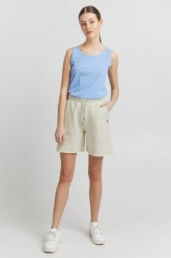 OXMO Shorts Wide Leg Sweatshorts Hope Frauen Beige -OXMO Verkaufs-Shop 139e0ab65070f81f4db264f13210d98b