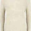 OXMO Feinstrickpullover Pullover Chiara Frauen Beige