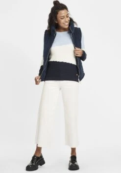 OXMO Feinstrickpullover Pullover Olma Frauen Blau -OXMO Verkaufs-Shop 14dfe7df5ae39748c339b935d4661935