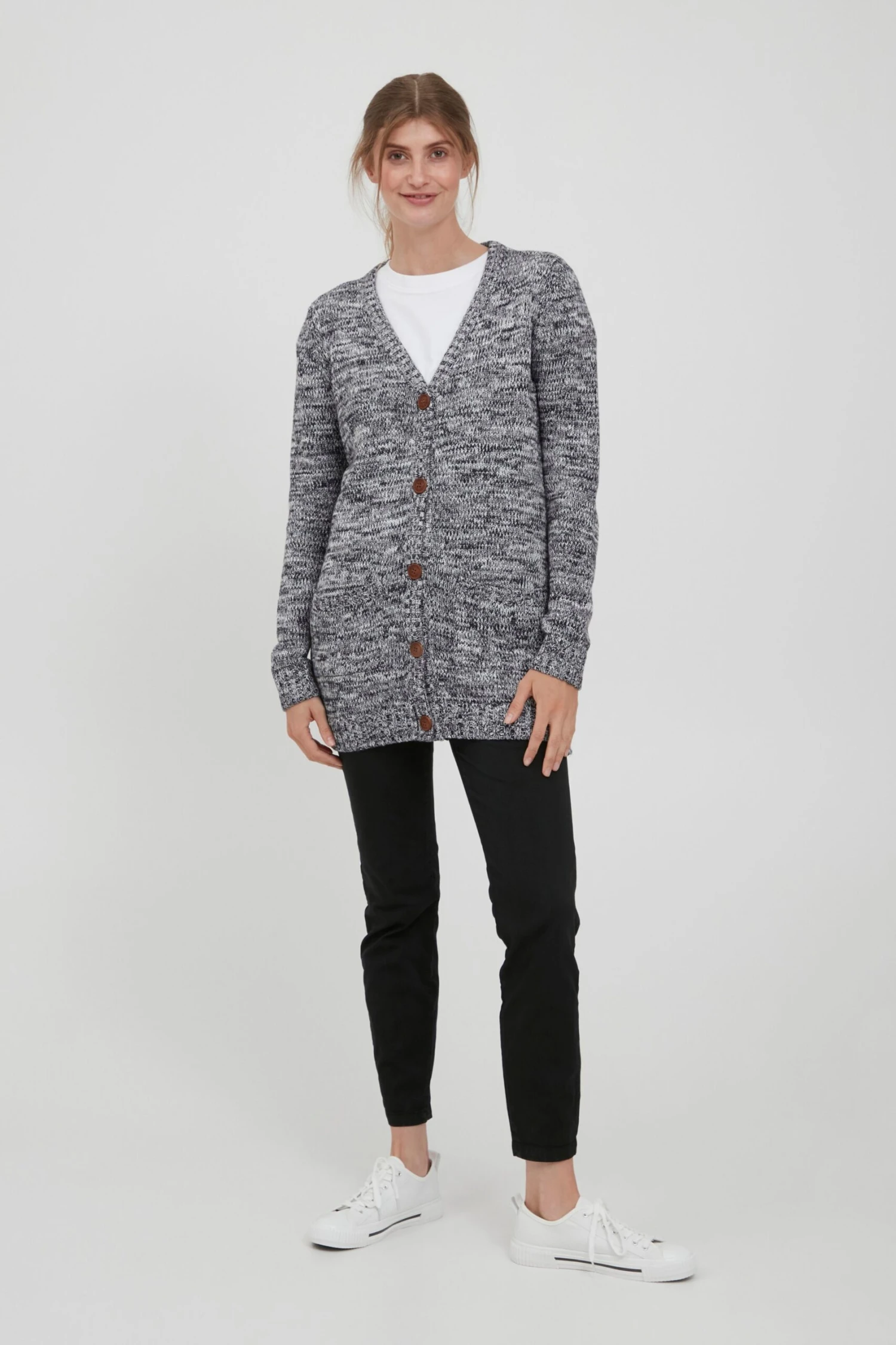 OXMO Strickjacken Strickjacke Philemona Frauen Dunkelblau 3 OXMO Strickjacken Strickjacke Philemona Frauen Dunkelblau – Bild 3