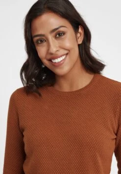 OXMO Feinstrickpullover Strickpullover Sarah Frauen Braun -OXMO Verkaufs-Shop 158c0194627123cfd4e34de293c2cdc2
