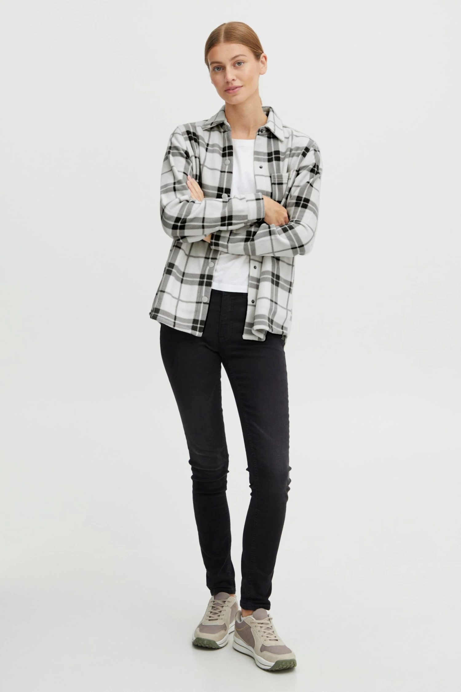 OXMO Übergangsjacken Übergangsjacke Chia Frauen Grau 3 OXMO Übergangsjacken Übergangsjacke Chia Frauen Grau – Bild 3