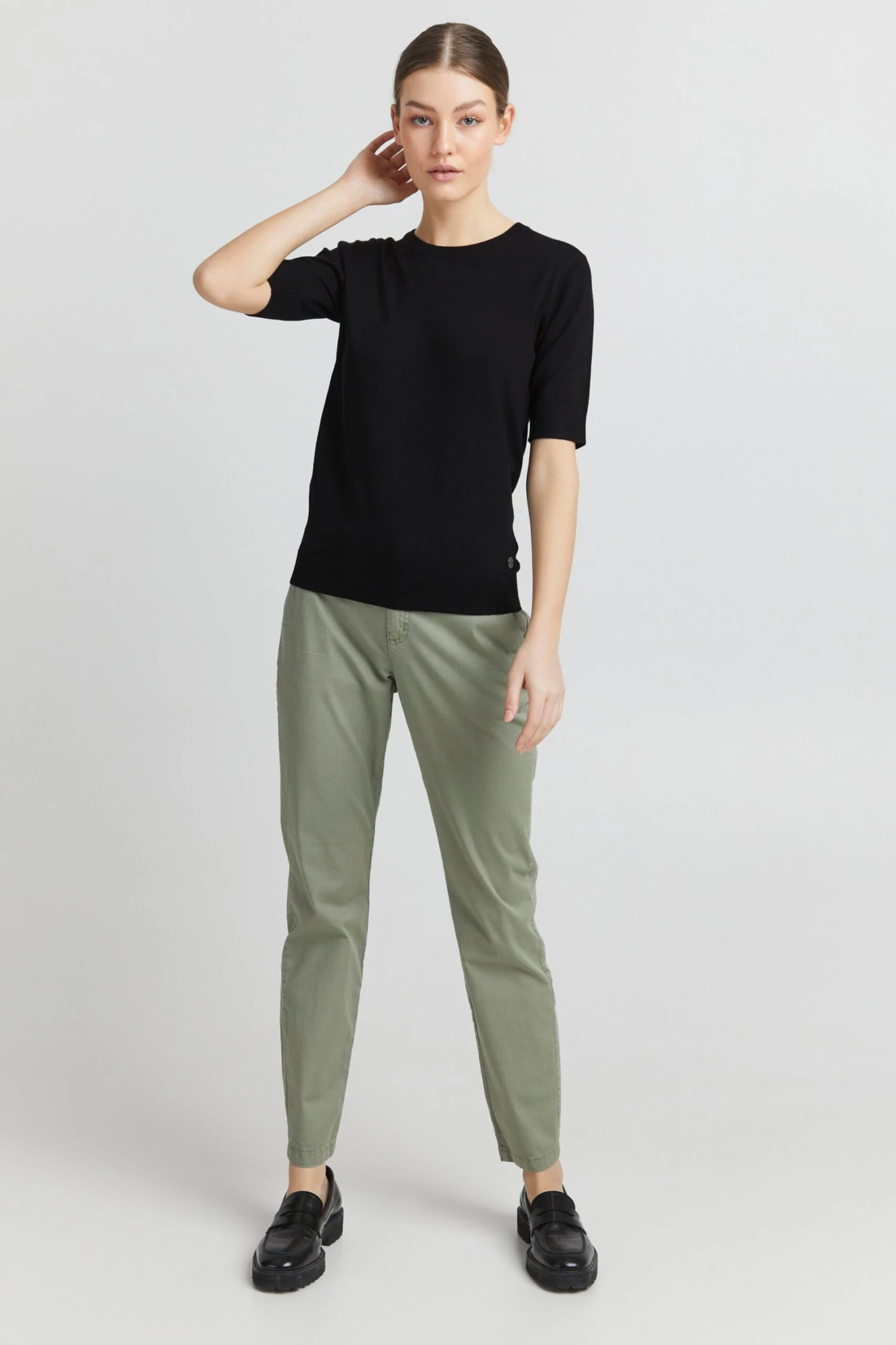 OXMO Pullover Strickpullover Helin Frauen Schwarz 3 OXMO Pullover Strickpullover Helin Frauen Schwarz – Bild 3