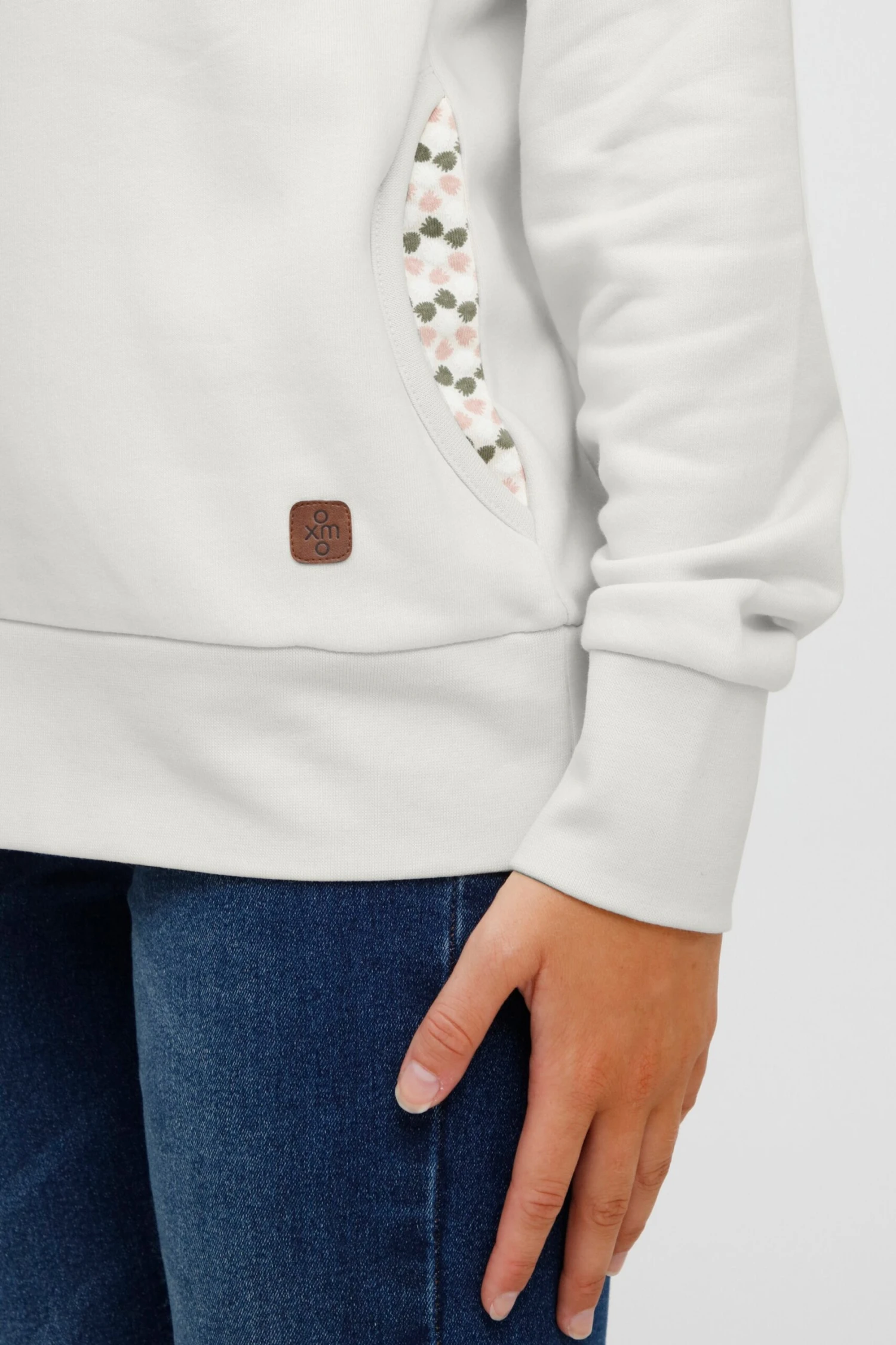 OXMO Pullover Kapuzenpullover ULRIKA Frauen Beige 6 OXMO Pullover Kapuzenpullover ULRIKA Frauen Beige – Bild 6