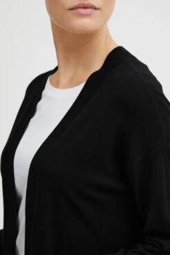 OXMO Strickjacken Strickjacke Oxkat Frauen Schwarz -OXMO Verkaufs-Shop 176da20b13031b18e1239f50d2039643