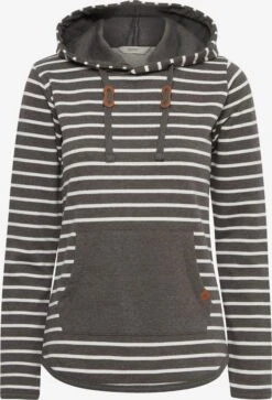 OXMO Kapuzenpullover Hoodie Carina Frauen Grau