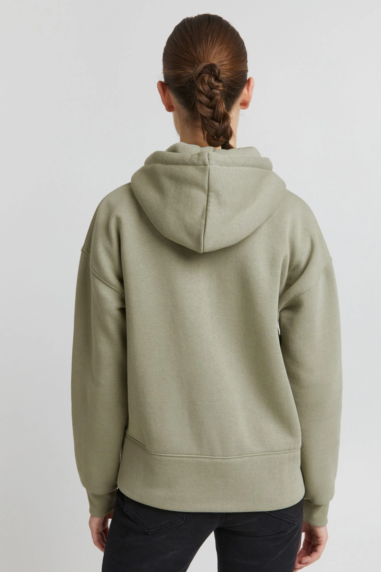 OXMO Sweatjacken Sweatjacke Holunder Frauen Pastellgrün 4 OXMO Sweatjacken Sweatjacke Holunder Frauen Pastellgrün – Bild 4