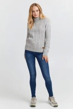 OXMO Pullover Rollkragenpullover Philipa Frauen Hellgrau 8 OXMO Pullover Rollkragenpullover Philipa Frauen Hellgrau -OXMO Verkaufs-Shop 1a421547710b3ef003e49903b52677c1