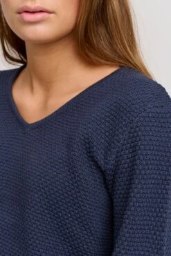 OXMO Pullover Strickpullover "HANNA" Frauen Blaumeliert 10 OXMO Pullover Strickpullover "HANNA" Frauen Blaumeliert -OXMO Verkaufs-Shop 1afd4c74b664f8ad5a0ad0d69a3d5d14