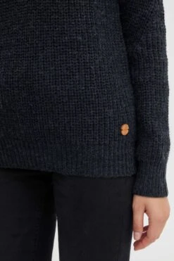 OXMO Rollkragenpullover Stricktroyer Nancy Frauen Dunkelblau -OXMO Verkaufs-Shop 1b92f1d65bec8cdbe0c3487136d73349