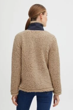 OXMO Outdoorjacken Fleecejacke Frauen Beige -OXMO Verkaufs-Shop 1bf94d544296e536e3f764cf2a73da15