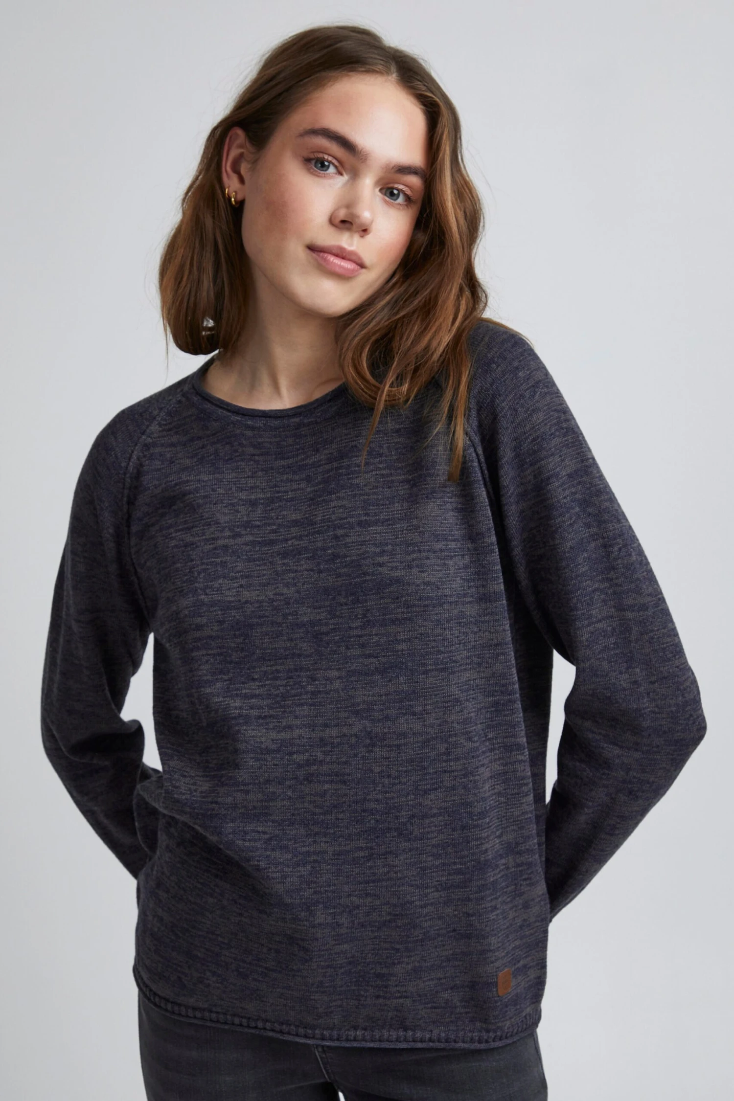 OXMO Feinstrickpullover Strickpullover Daniela Frauen Blau 2 OXMO Feinstrickpullover Strickpullover Daniela Frauen Blau – Bild 2