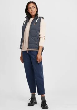 OXMO Westen Steppweste Lewonda Frauen Blau -OXMO Verkaufs-Shop 1d53378b02f0945bab358090f16c50fa