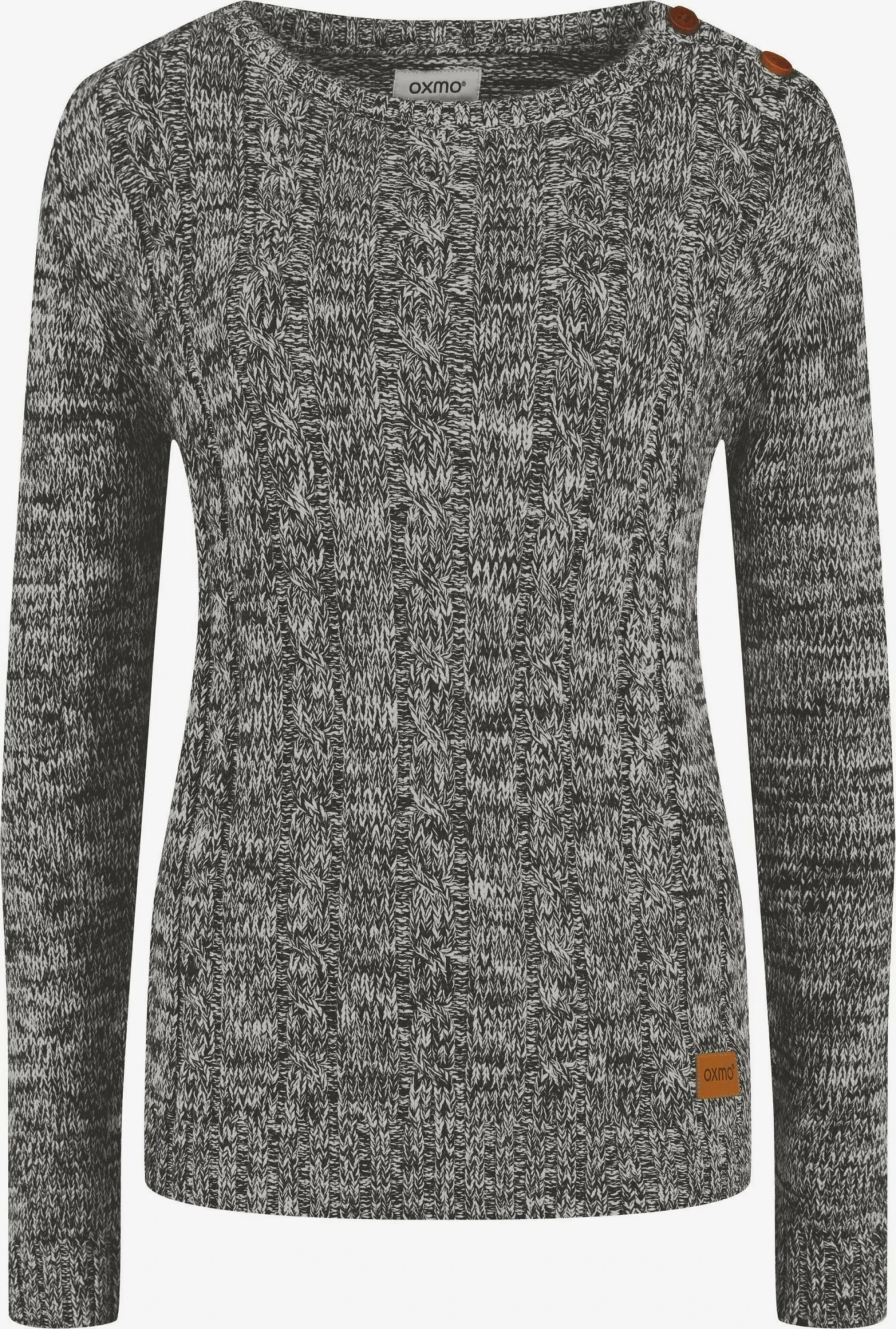 OXMO Feinstrickpullover Strickpullover Phia Frauen Grau / Dunkelgrau 1 OXMO Feinstrickpullover Strickpullover Phia Frauen Grau / Dunkelgrau