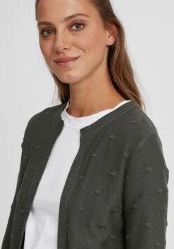 OXMO Strickjacken Strickjacke Kalotta Frauen Grau -OXMO Verkaufs-Shop 1e3a6a3c8b6345ab958234c1de3e9851