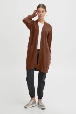 OXMO Strickjacken Strickjacke Frauen Braun -OXMO Verkaufs-Shop 1f807bc965e79a6a656edbf72699b184