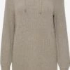 OXMO Kapuzenpullover Pullover Norma Frauen Grau
