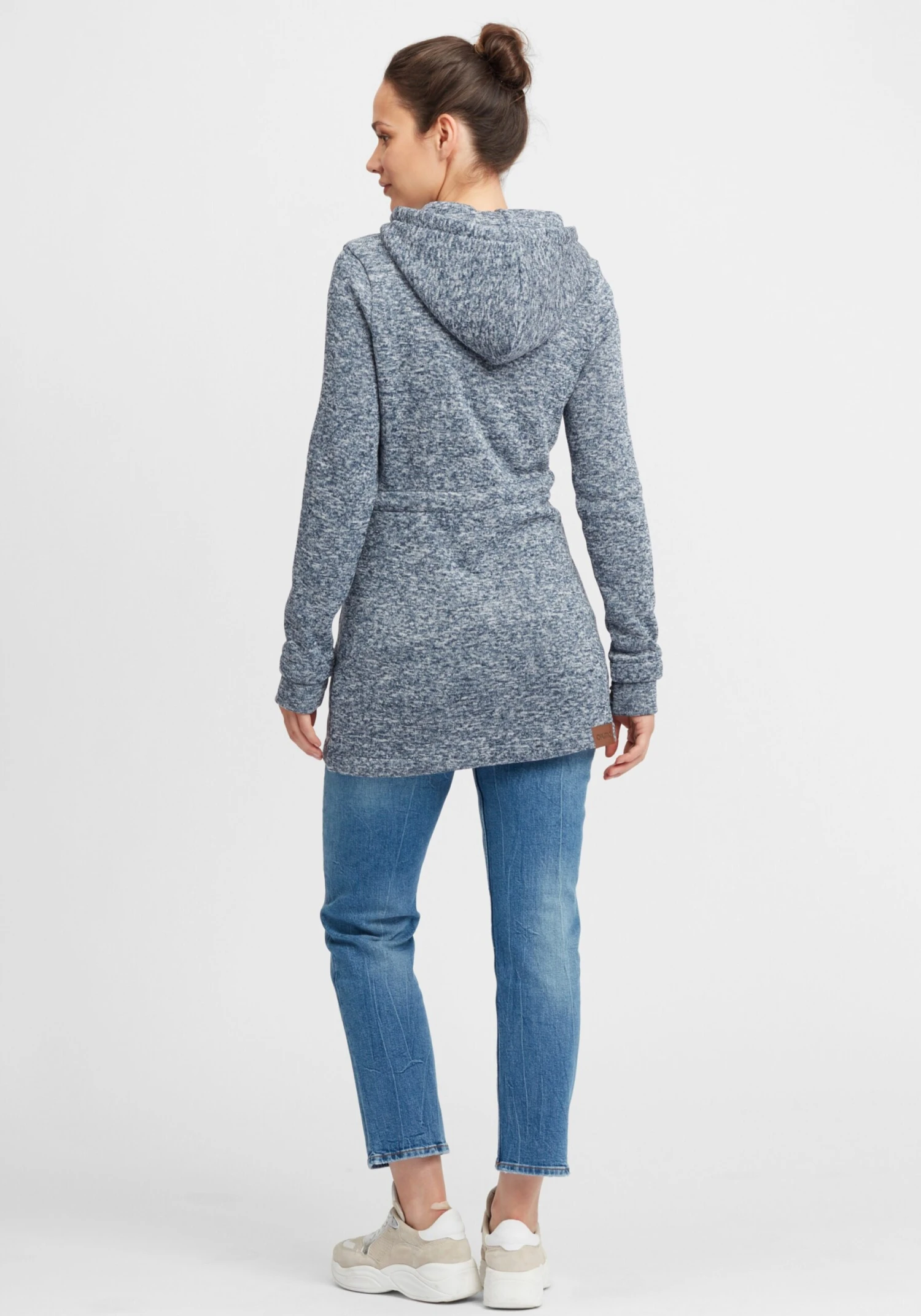 OXMO Sweatjacken Strickfleecejacke Thora Frauen Blau 4 OXMO Sweatjacken Strickfleecejacke Thora Frauen Blau – Bild 4