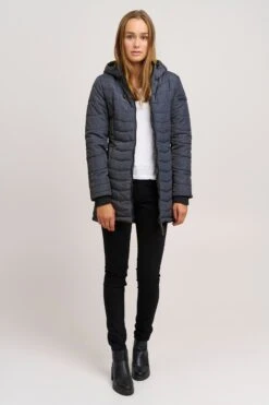 OXMO Winterjacken Steppmantel NELLY Frauen Indigo -OXMO Verkaufs-Shop 24556a5f34846223a65a45740356d172