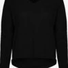 OXMO Basic Pullover Strickpullover Katla Frauen Schwarz
