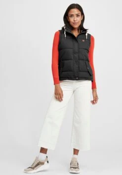 OXMO Westen Steppweste Lewonda Frauen Schwarz -OXMO Verkaufs-Shop 248cf916d70b274fdd75198cedaf459c