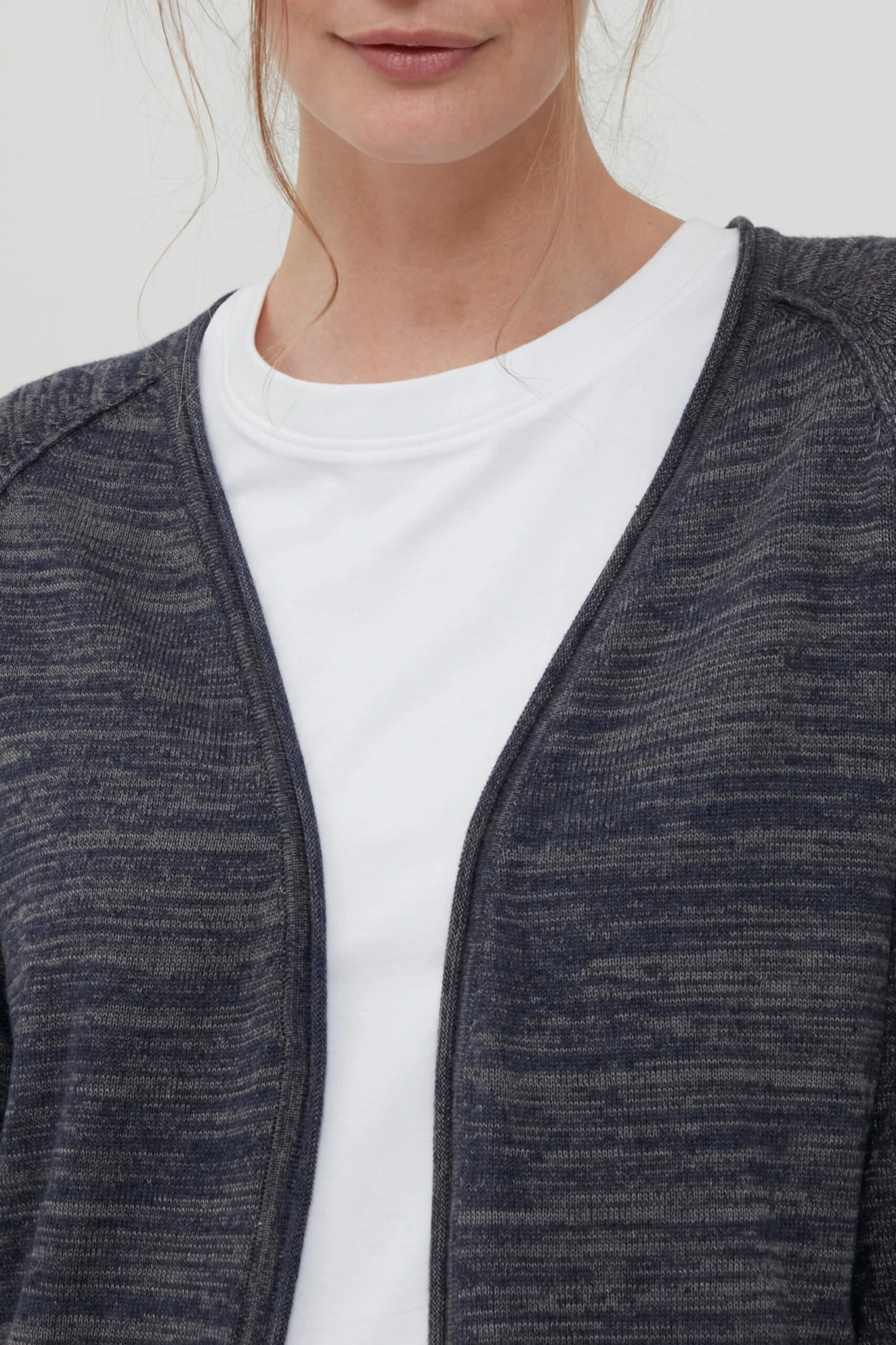 OXMO Strickjacken Strickjacke Danila Frauen Blau 5 OXMO Strickjacken Strickjacke Danila Frauen Blau – Bild 5