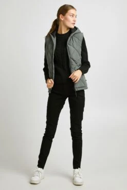 OXMO Westen Weste Stana Frauen Grau -OXMO Verkaufs-Shop 295f8680f172bb1cd0cdf1a40e5c2a52