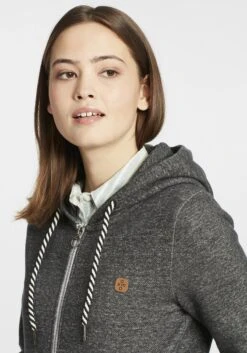 OXMO Sweatjacken Sweatjacke Celia Frauen Grau -OXMO Verkaufs-Shop 299330a172511147fb4368944f00b90a